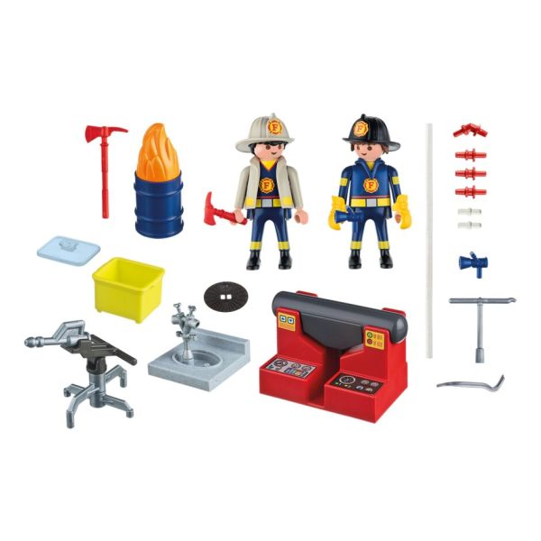 Maletin fashion playmobil bomberos