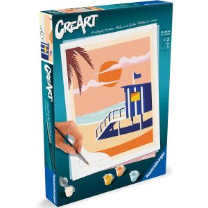 RAVENSBURGER CREART KIT PINTURA CABAÑA EN LA PLAYA TIENDA CON LICENCIA OFICIAL
