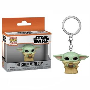 53042 POP! Keychain The Mandalorian - The Child with Cup