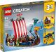 Lego Creator 3en1 Barco Vikingo y Serpiente Midgard